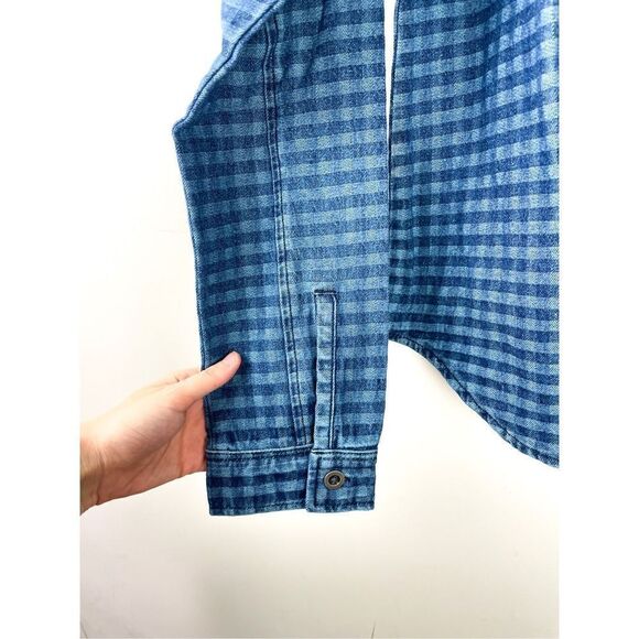 NWT Sandrine Rose Gingham Button Down Shirt Size L - Picture 6 of 12
